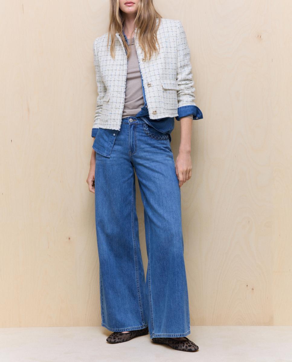 Imagen 0 de Chaqueta tweed de mujer tejida