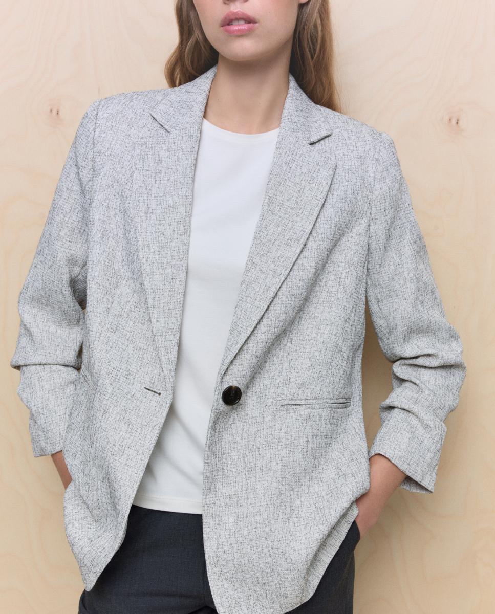 Imagen 0 de Blazer de mujer de manga larga abullonada