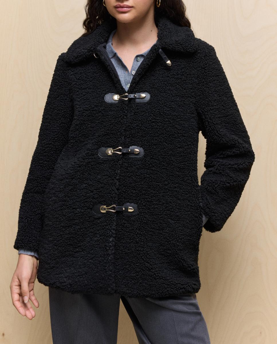 Imagen 0 de Chaquetón de mujer liso de borreguito