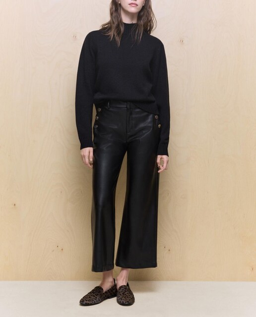 Imagen 0 de Pantalón de mujer efecto piel con botones