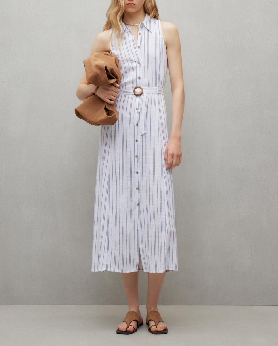 Imagen 0 de Vestido de mujer midi con cinturón