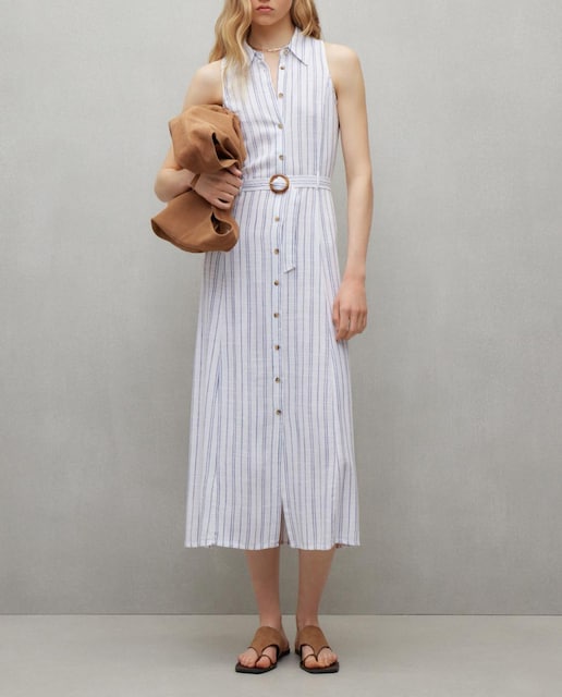 Imagen 0 de Vestido de mujer midi con cinturón