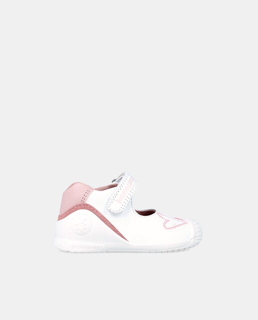 Imagen 0 de Merceditas de bebé niña en piel con cierre adherente