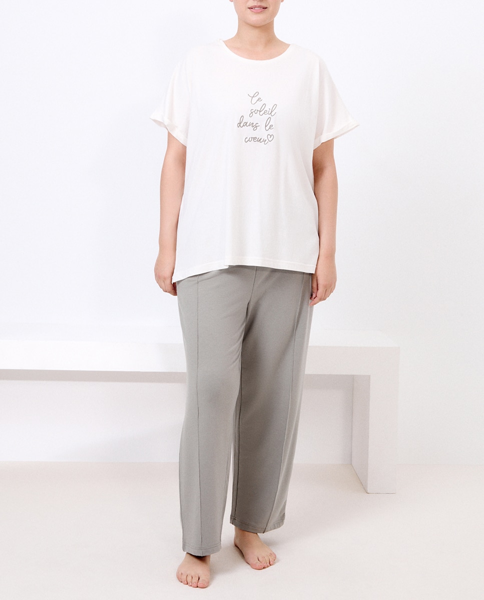 Imagen 0 de Pantalón largo de pijama de mujer
