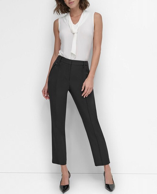 Imagen 0 de Pantalones de mujer con pierna recta y pinzas