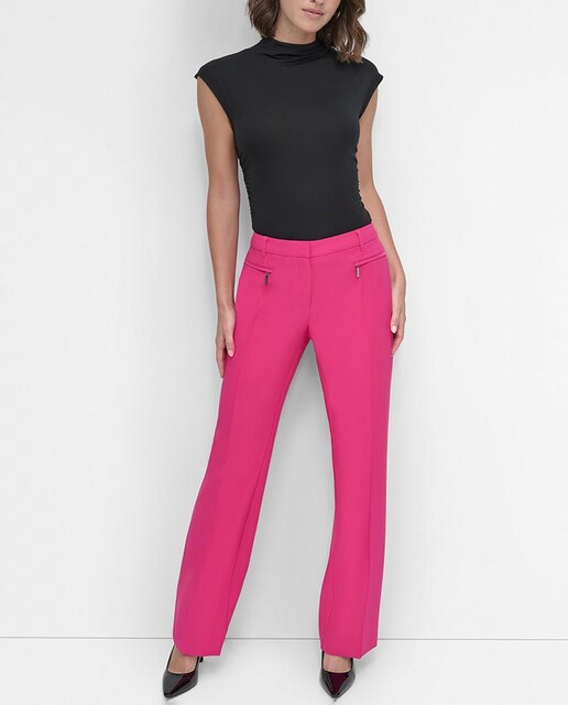 Imagen 0 de Pantalones de mujer con pierna recta y pinzas