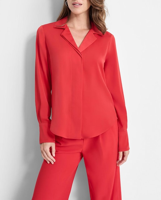 Imagen 0 de Blusa de mujer cruzada de mangas largas