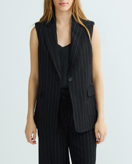 Imagen 0 de Blazer de mujer sin mangas 3/4 con botones