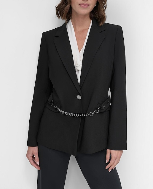 Imagen 0 de Blazer de mujer con detalle de cadena en cintura