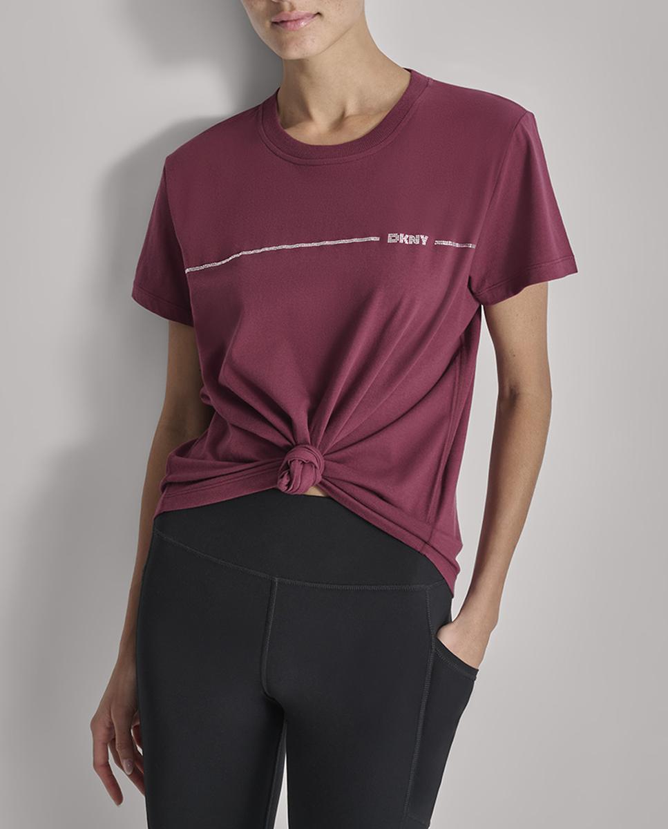 Imagen 0 de Camiseta de mujer con cuello redondo y mangas cortas