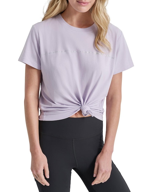 Imagen 0 de Camiseta de mujer con cuello redondo y mangas cortas