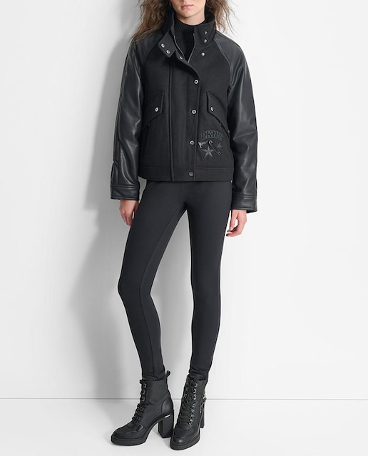 Imagen 0 de Bomber de mujer de manga larga y bolsillos laterales