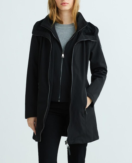 Imagen 0 de Parka de mujer con mangas largas y bolsillos laterales