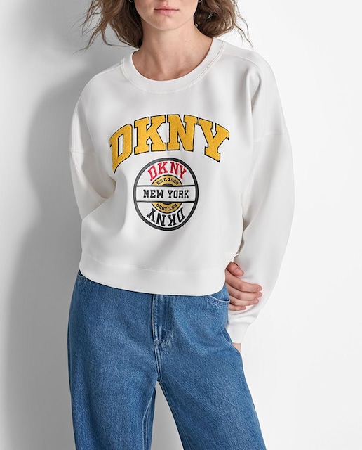 Imagen 0 de Sudadera de mujer con cuello redondo y mangas largas