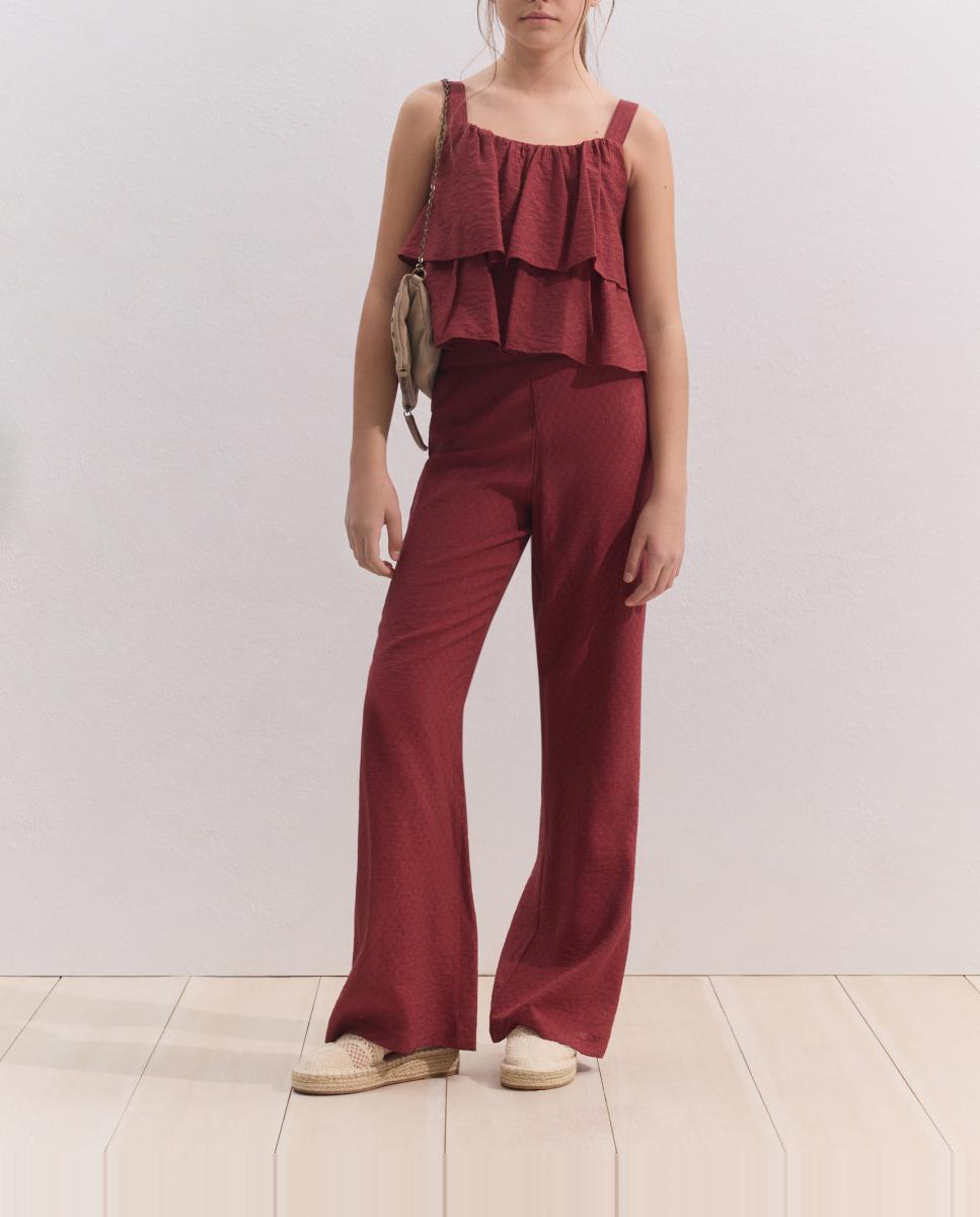 Imagen 0 de Pantalón fluído jacquard de niña