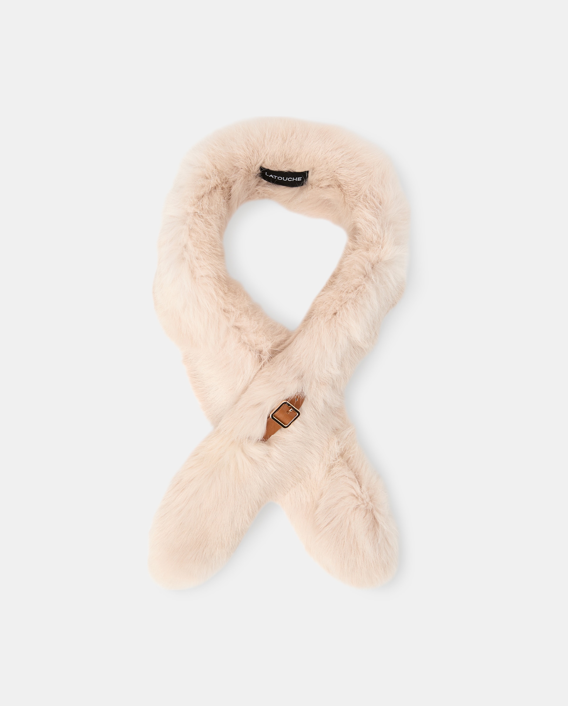 Imagen 0 de Cuello fino de pelo de conejo con trabilla