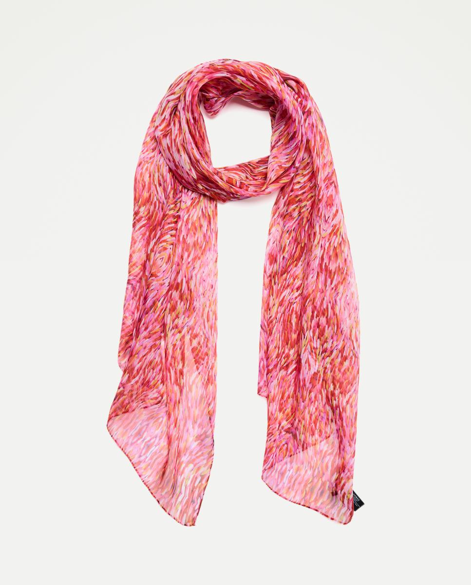 Imagen 0 de Chiffon 100% seda con estampado