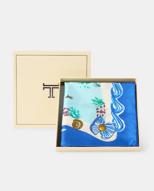 Imagen 0 de Pañuelo con estampado en twill seda