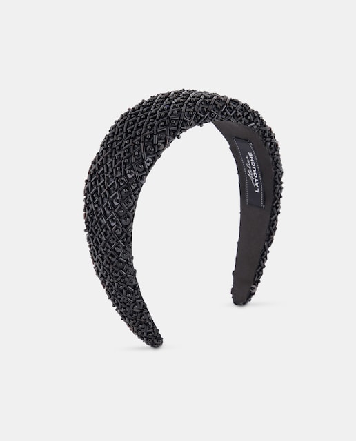 Imagen 0 de Diadema de mujer con perlas bordadas