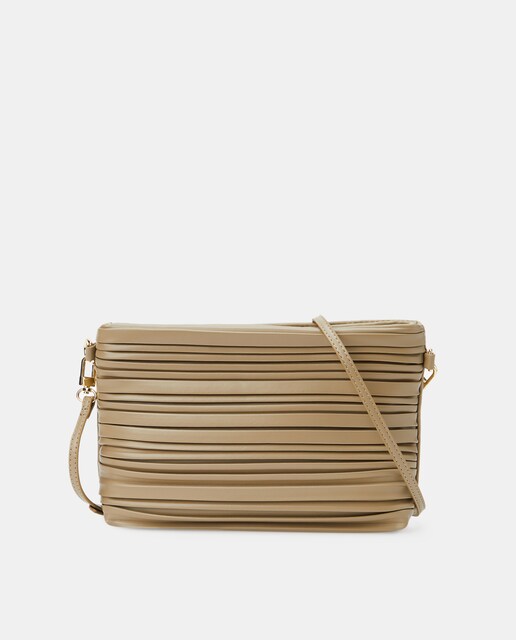 Imagen 0 de Bandolera plisada en rosa con cremallera