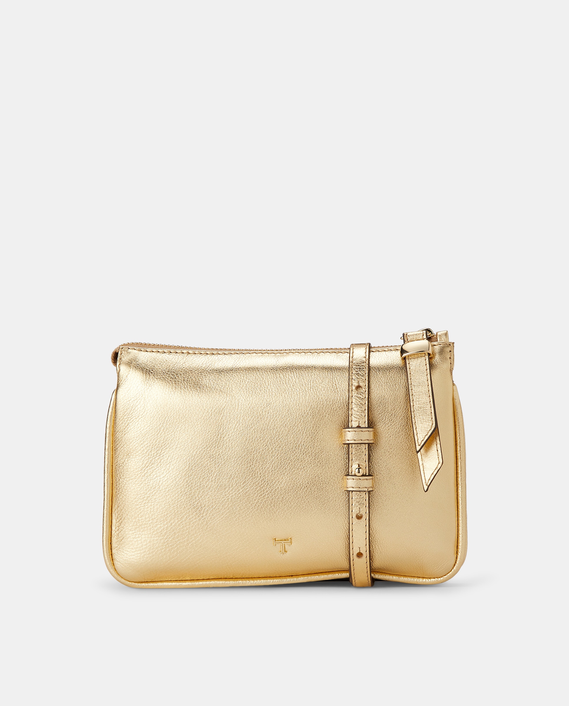 Imagen 0 de Bolso bandolera de piel doble pouch