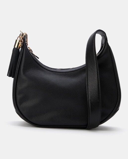 Imagen 0 de Bolso media luna con ponpon