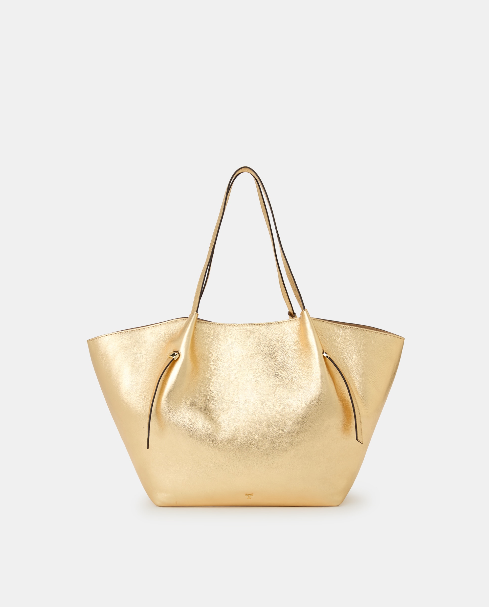 Imagen 0 de Bolso shopper piel  pinza con detalle en las asas