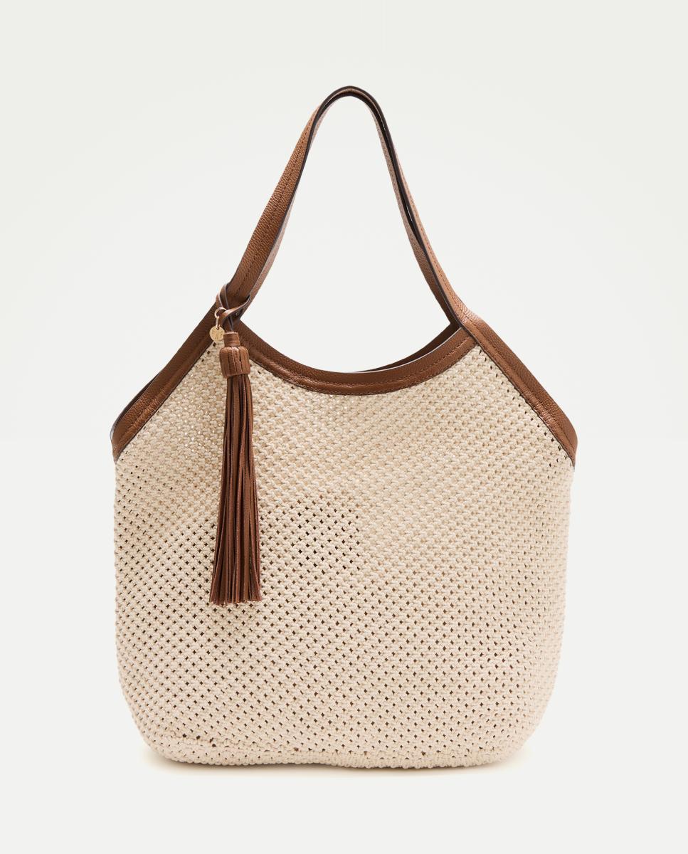 Imagen 0 de Shopper crochet con piel