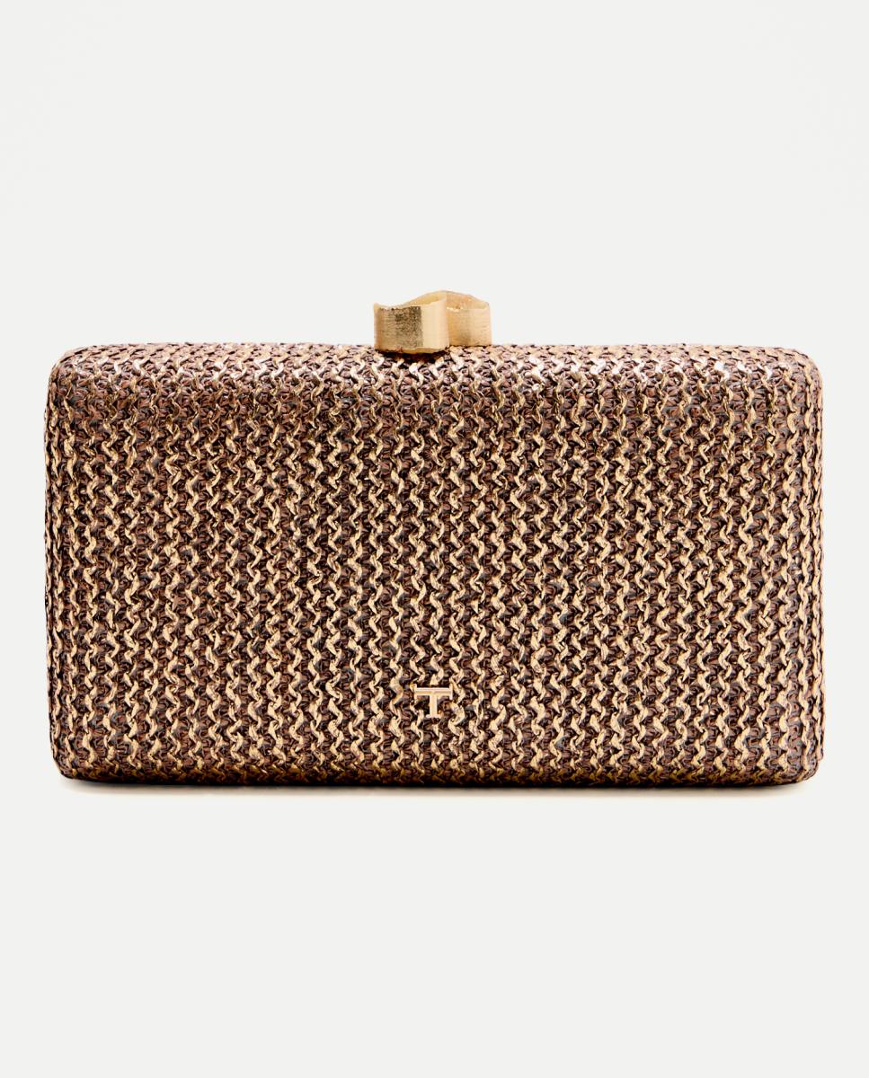 Imagen 0 de Clutch brillo broche piedra