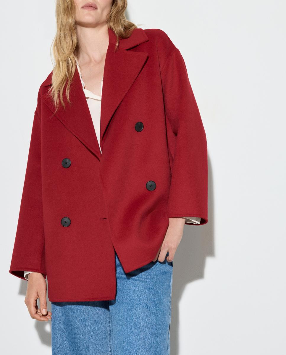 Imagen 0 de Chaquetón de lana liso de mujer