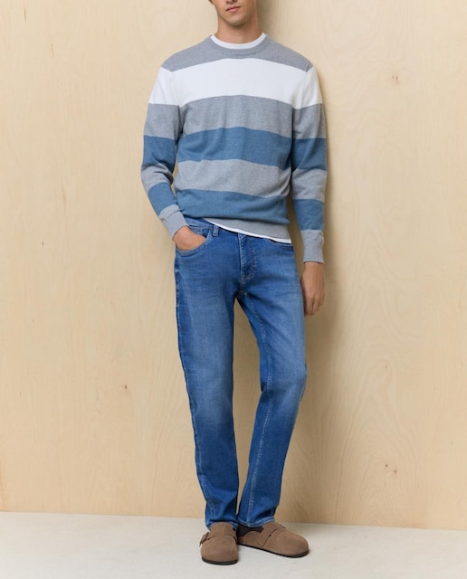Imagen 0 de Vaquero knit denim slim de hombre