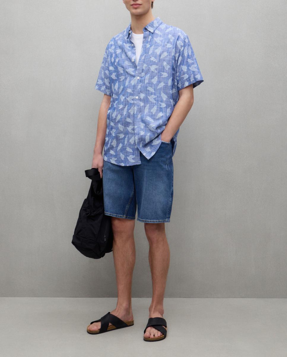 Imagen 0 de Bermuda de hombre cinco bolsillos denim stretch