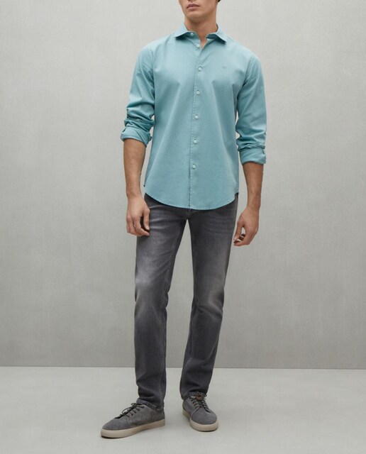 Imagen 0 de Camisa manga larga para hombre garment dyed