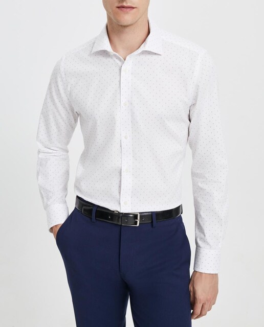 Imagen 0 de Camisa de vestir de hombre print geométricos Coolmax