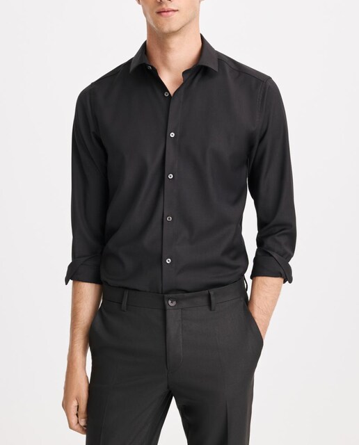 Imagen 0 de Camisa para hombre manga larga lisa