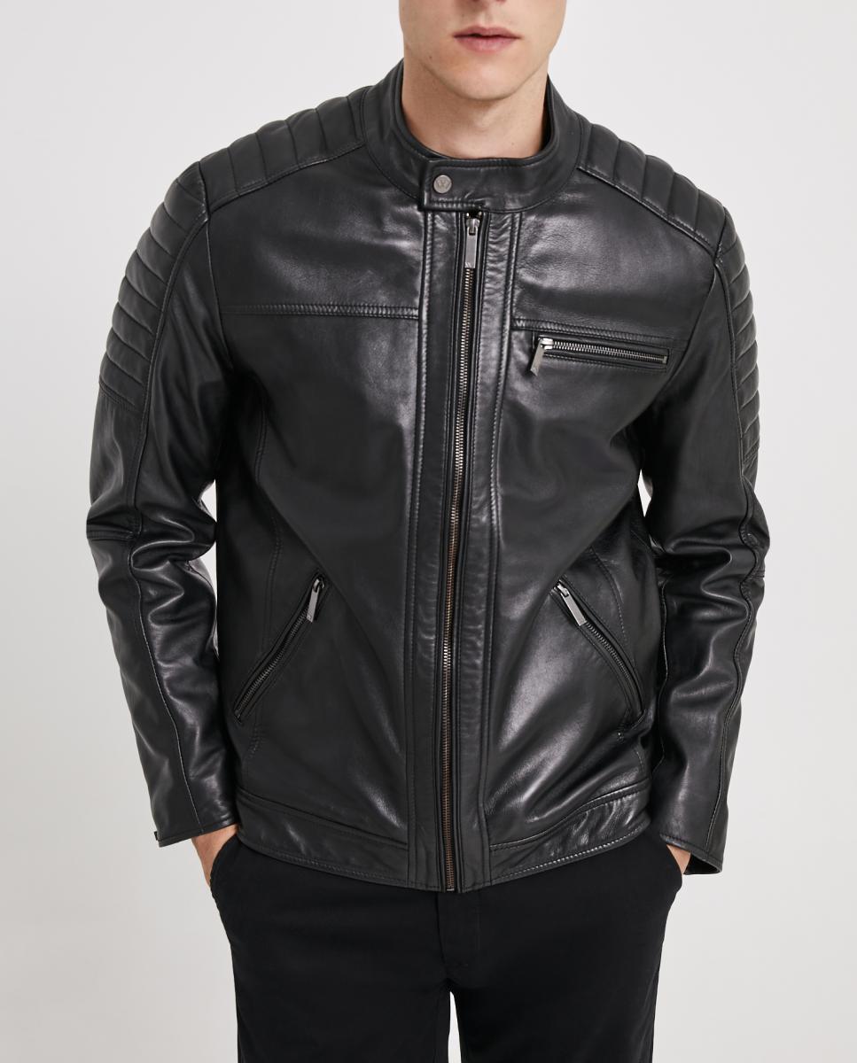 Imagen 0 de Cazadora de hombre biker piel