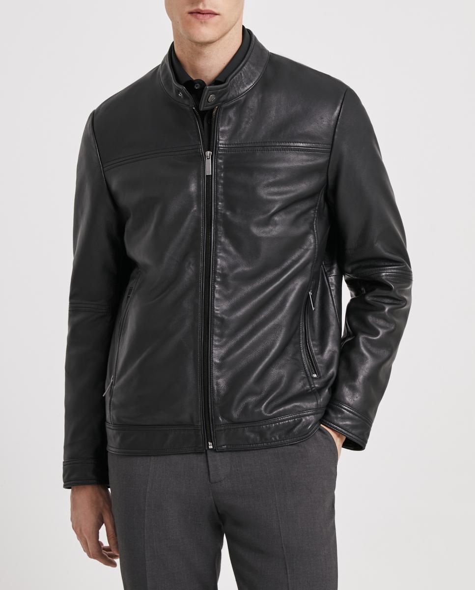 Imagen 0 de Cazadora de hombre biker piel
