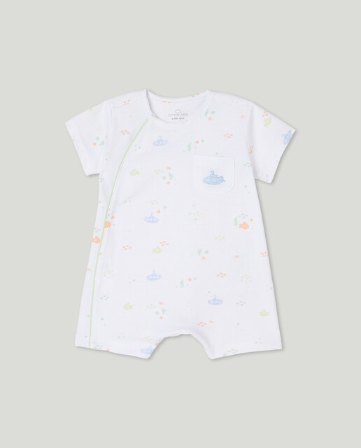 Imagen 0 de Pelele de bebé niño con estampado marítimo