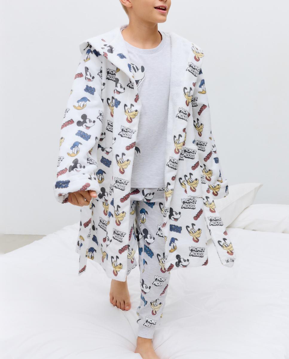 Imagen 0 de Albornoz de niño con print caras Mickey