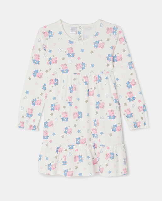 Imagen 0 de Camisón de niña con estampado Peppa Pig y manga larga