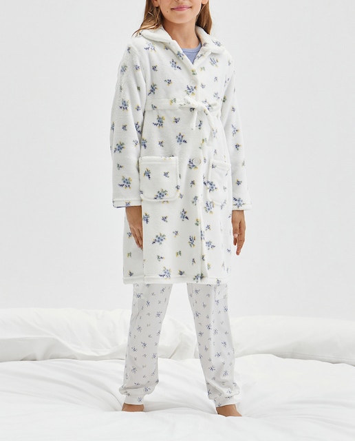 Imagen 0 de Bata abotonada de niña con flores