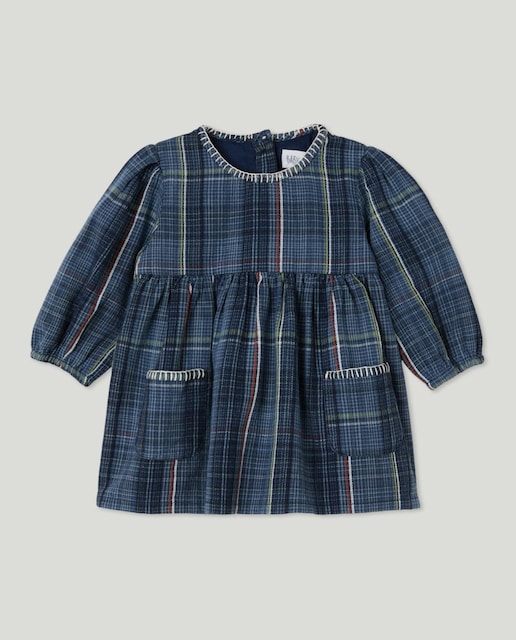 Imagen 0 de Vestido manga larga con bolsillos de bebé niña