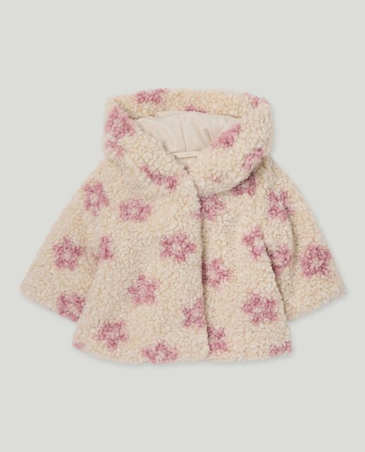 Imagen 0 de Parka de borreguito con capucha de bebé niña