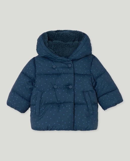 Imagen 0 de Plumífero estampado con acolchado grueso de bebé niña