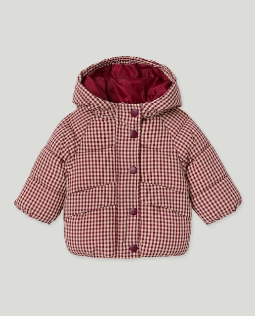 Imagen 0 de Abrigo acolchado grueso vichy de bebé niña