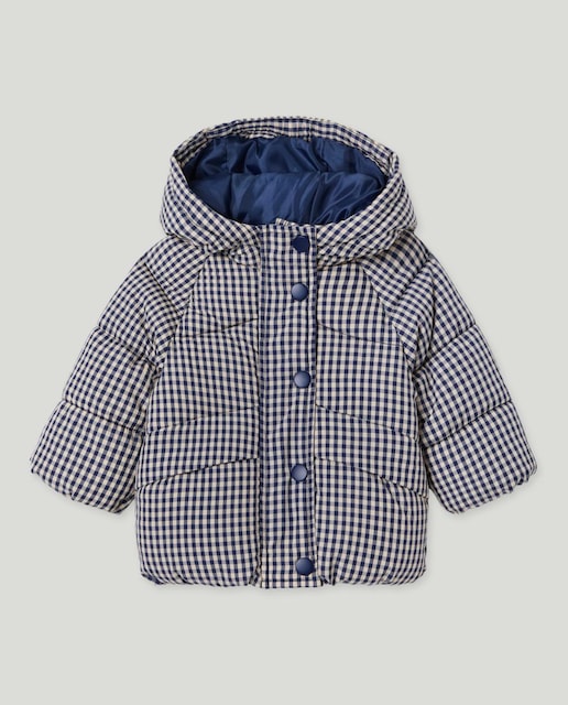 Imagen 0 de Abrigo acolchado grueso vichy de bebé niña