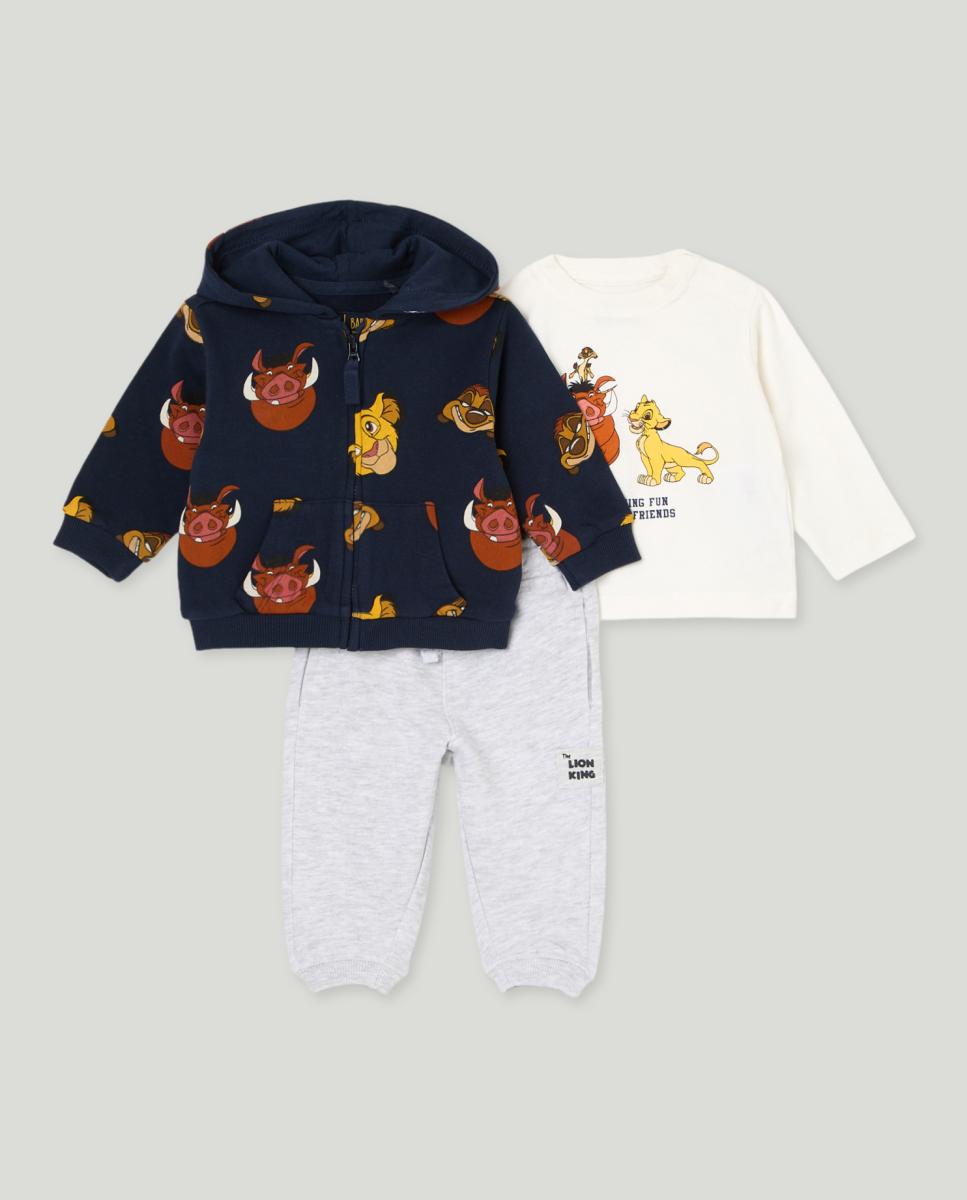 Imagen 0 de Conjunto 3 piezas largo licencia Rey León de bebé niño