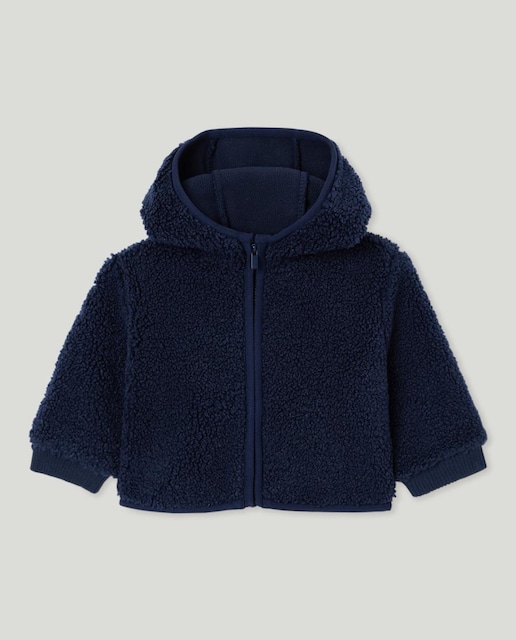 Imagen 0 de Cazadora de borrego con capucha de bebé niño