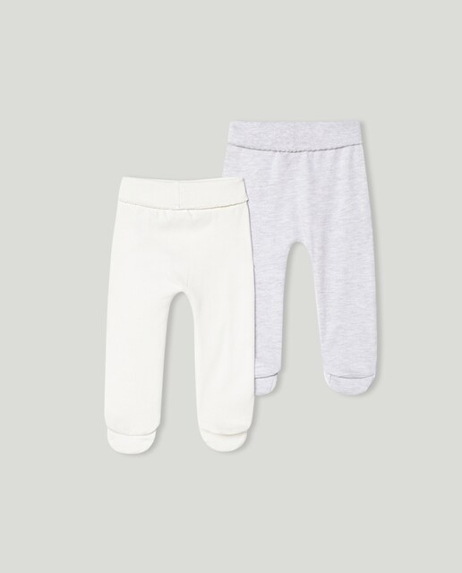 Imagen 0 de Pack de dos polainas de bebé niña en color liso