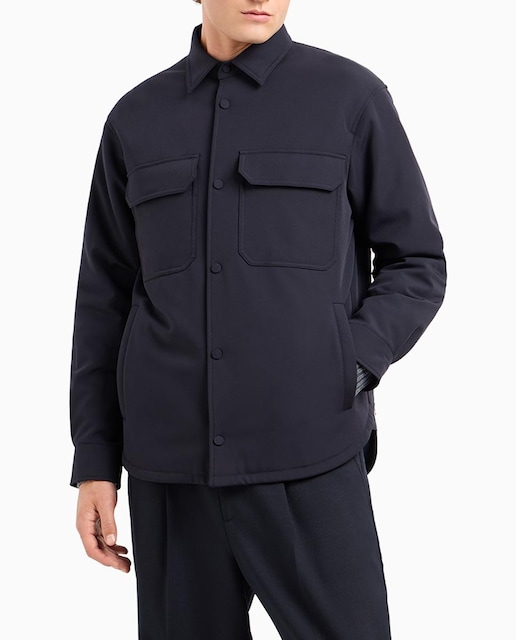 Imagen 0 de Chaqueta de hombre con corte de camisa en nylon